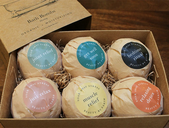bath bomb label