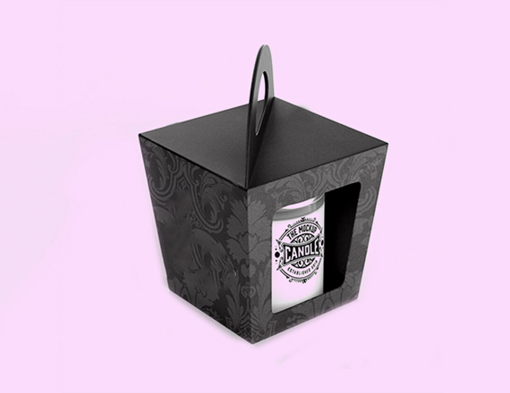 black candle display box