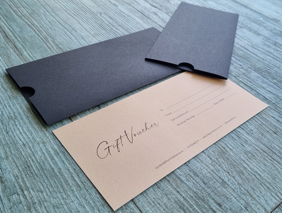 black gift card sleeves