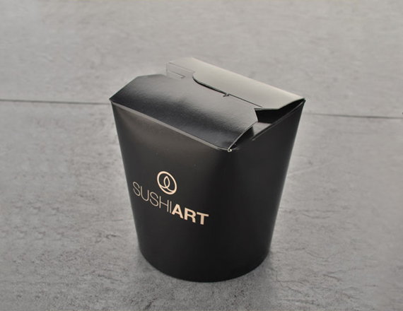 black kraft takeaway packaging