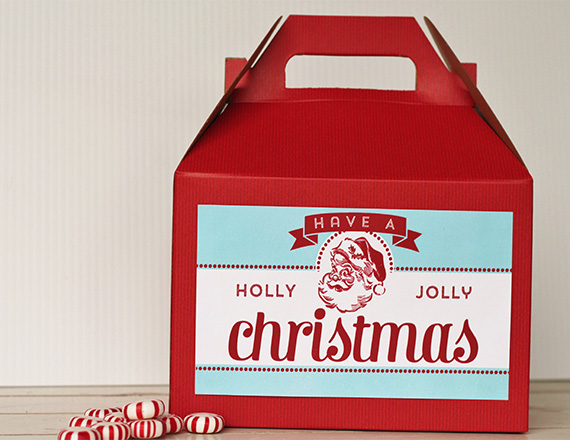 christmas gable gift boxes