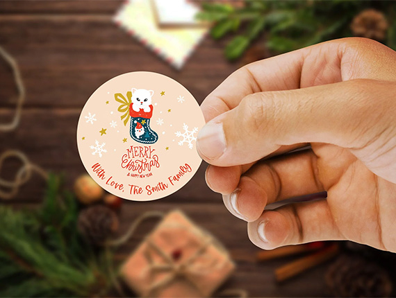 christmas stickers for cards