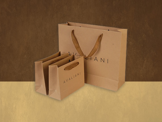 Custom Brown Paper Bag With Handle