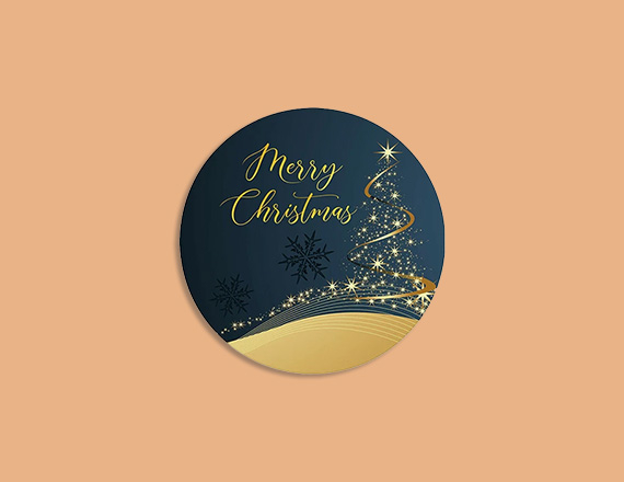 custom christmas stickers