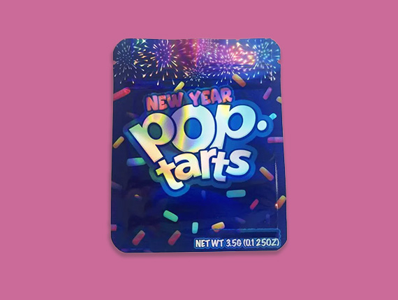 custom holographic mylar bag