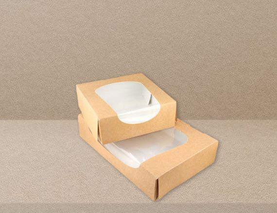custom kraft paper boxes with window