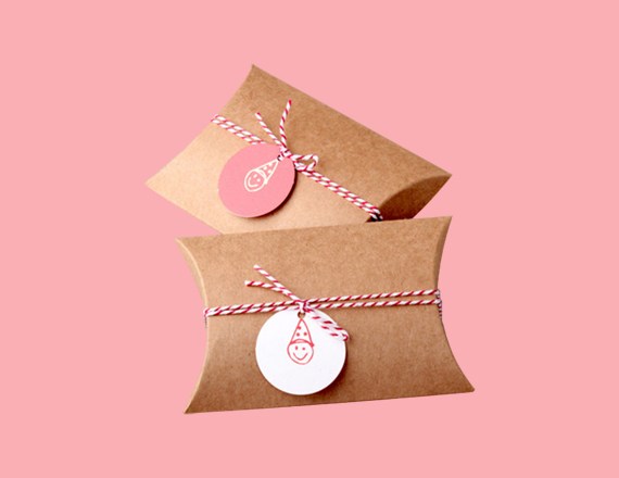 custom kraft pillow boxes