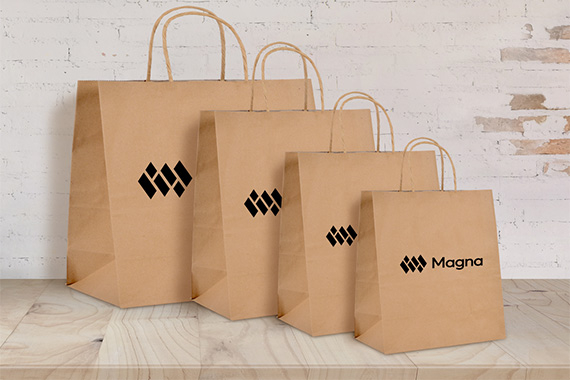 Custom Logo Brown Paper Bags
