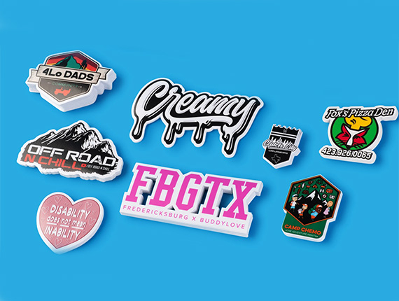 custom packaging die cut stickers