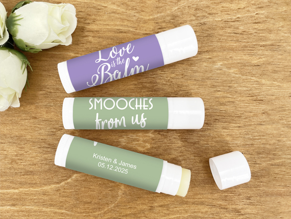 custom printed chapstick labels