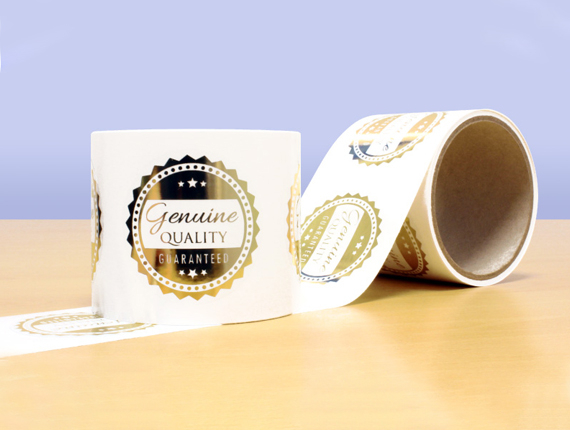 custom printed mettalic labels