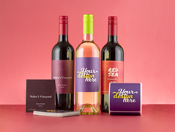 custom printed wine labels