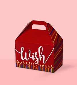 custom Red Gable Boxes