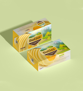 custom butter packaging