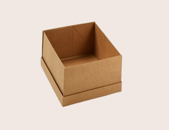 kraft box with clear lid