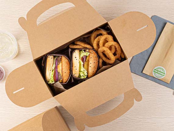 Kraft Paper Gable packaging boxes