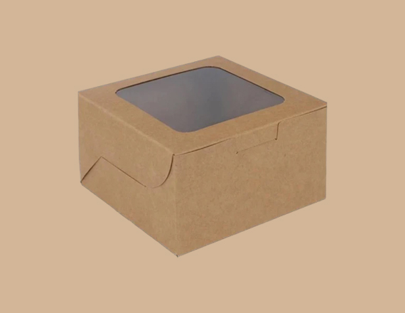 kraft paper packaging with window
