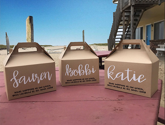 mini kraft gable boxes