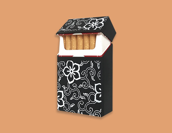 empty cardboard cigarette boxes
