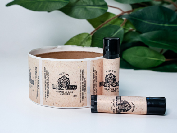 printed chap stick labels