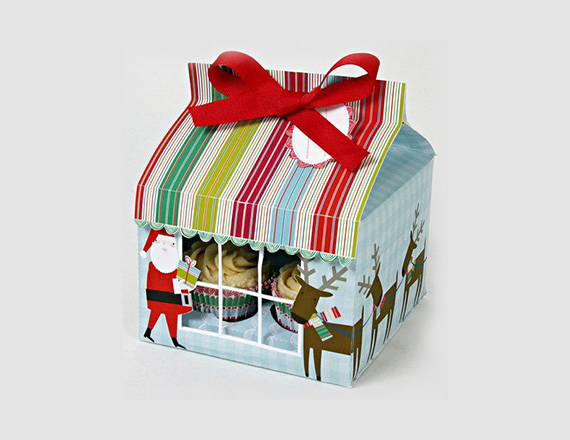 christmas cupcake boxes