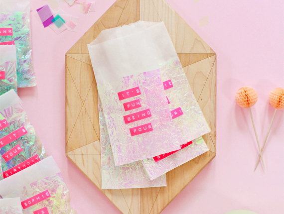 printed glassine bags
