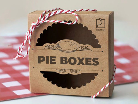 printed kraft pie boxes