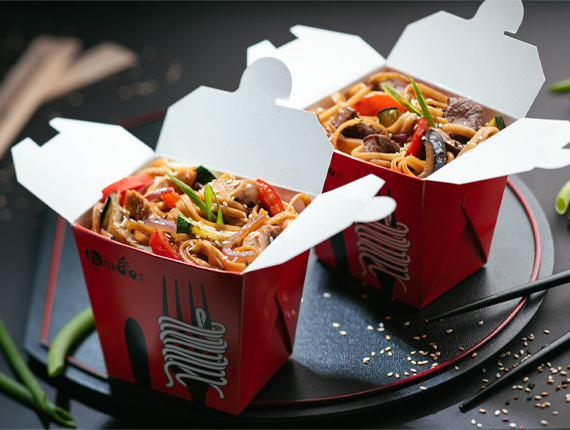 printed kraft takeaway packaging boxes
