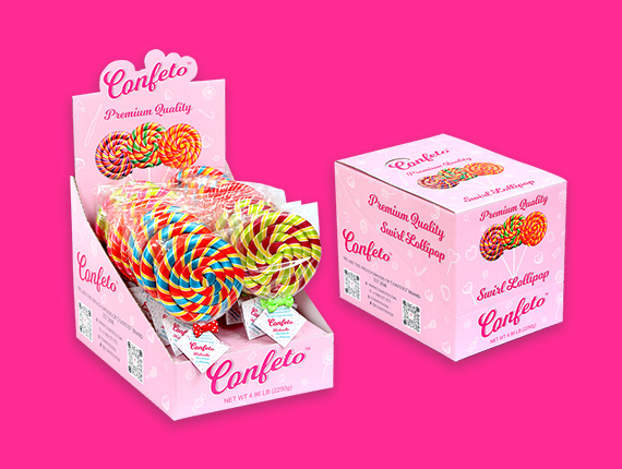 printed lollipop display packaging