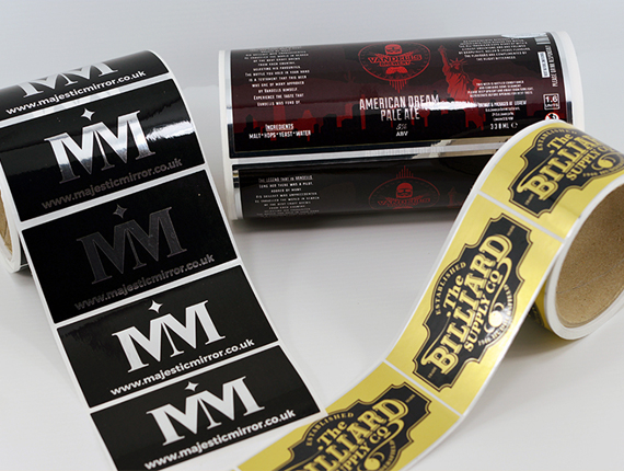 printed mettalic label