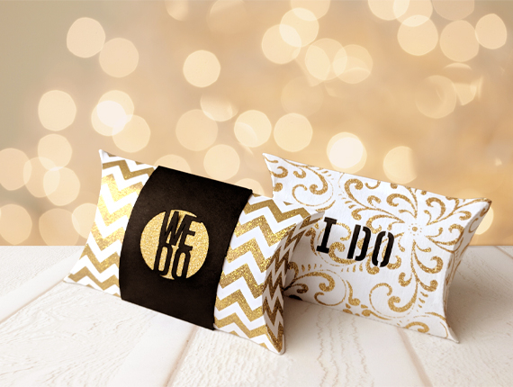 printed small pillow boxes