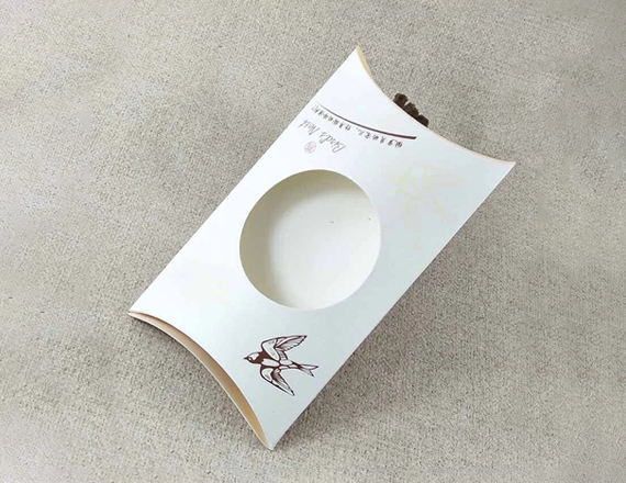 white pillow boxes with window