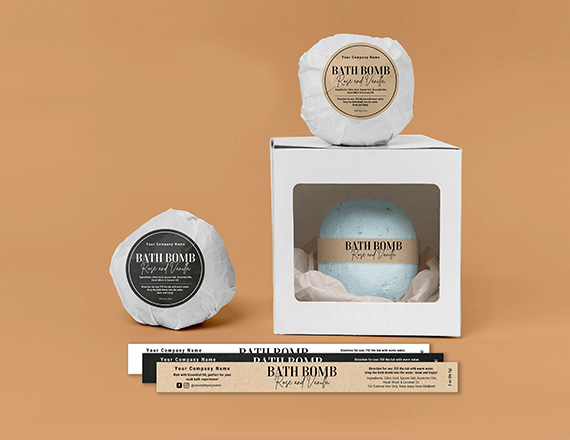 wholesale bath bomb labels