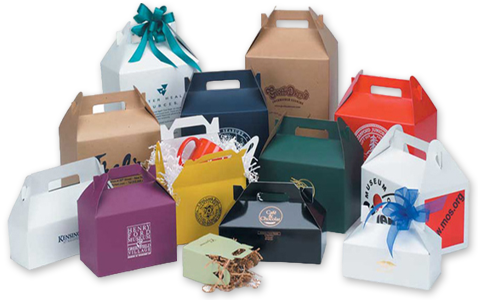 cardboard box with handle