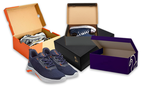 cardboard shoe boxes