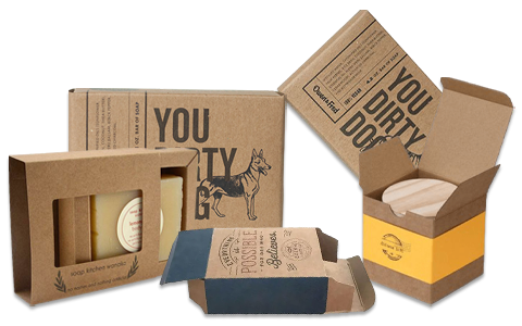 custom kraft soap boxes
