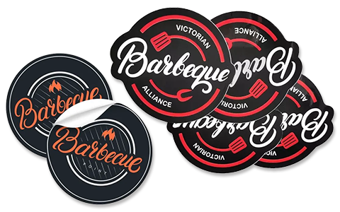 custom printed circle labels