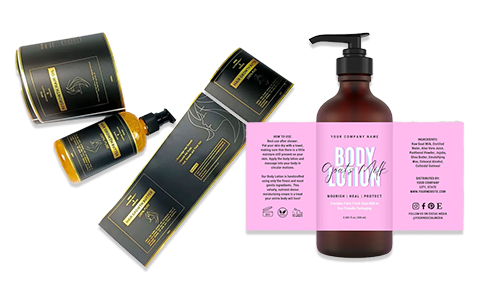 custom lotion labels