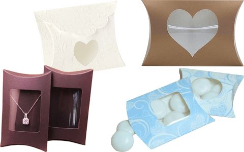 pillow box with window
